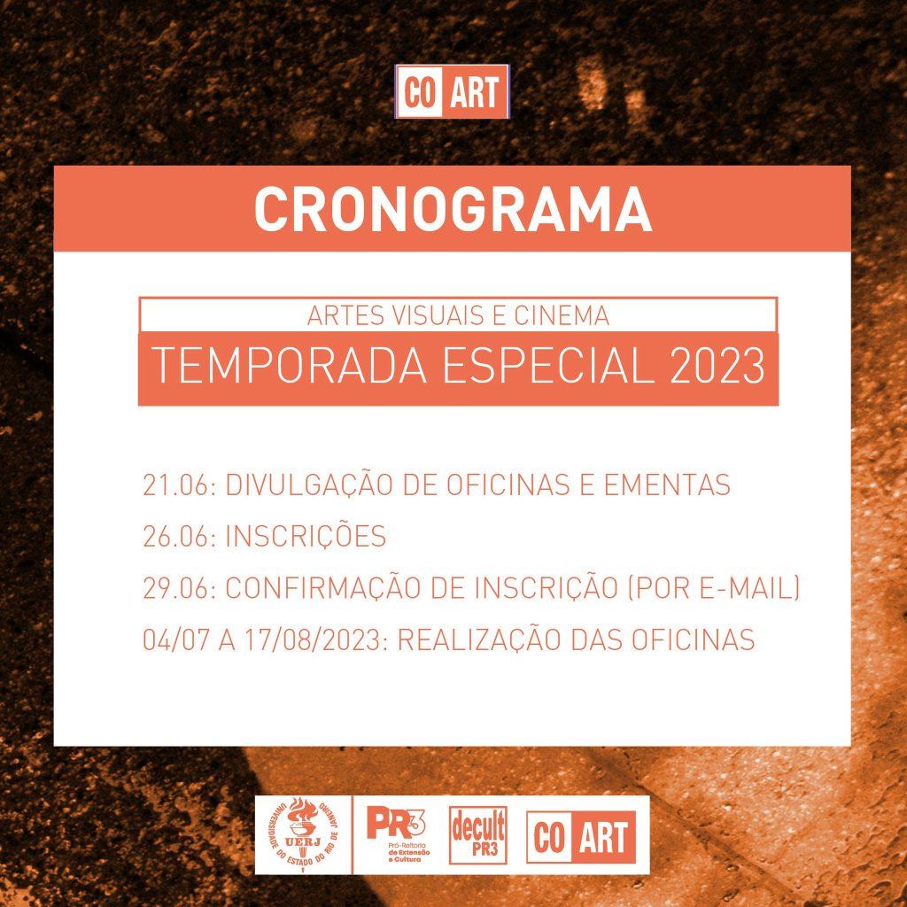 Temporada Especial 2023 de Oficinas de Criação Artística