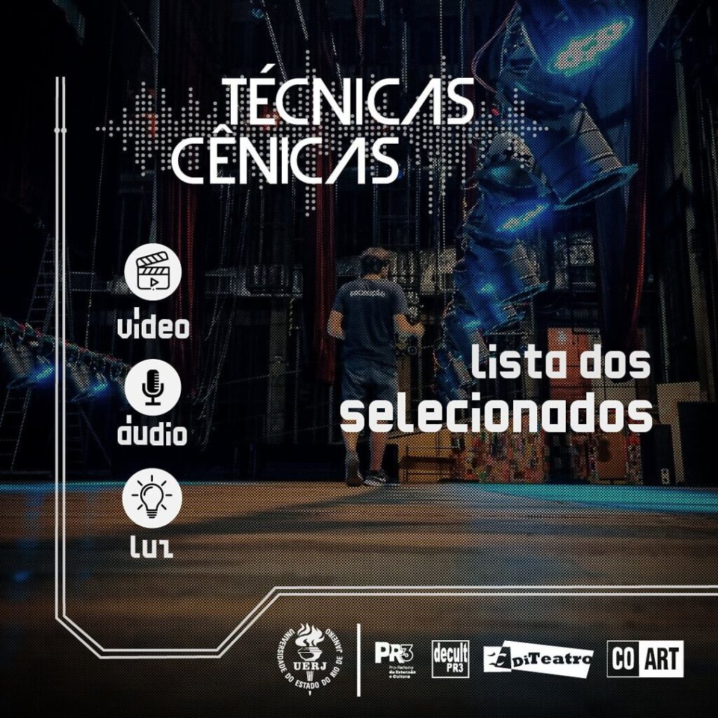 Divisão de Teatro anuncia lista de selecionados para o curso de técnicas cênicas