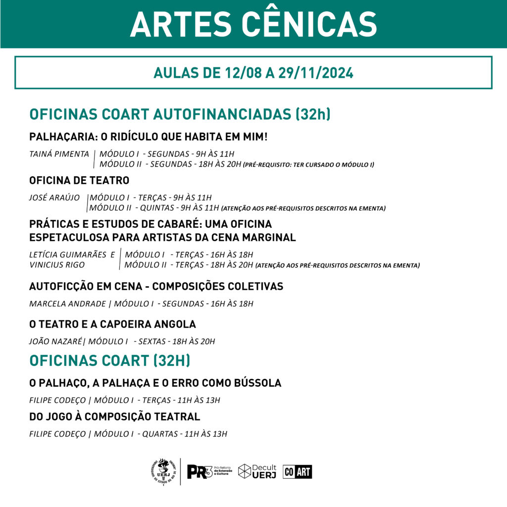 Início das Oficinas 2024.2