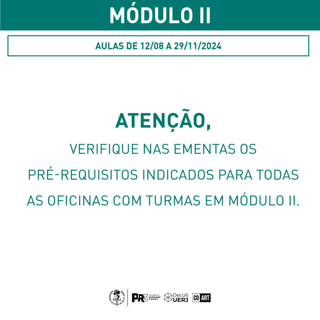 Início das Oficinas 2024.2