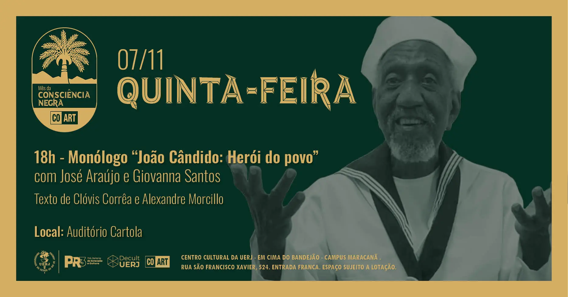 Monólogo João Cândido: Herói do Povo! (07/11)