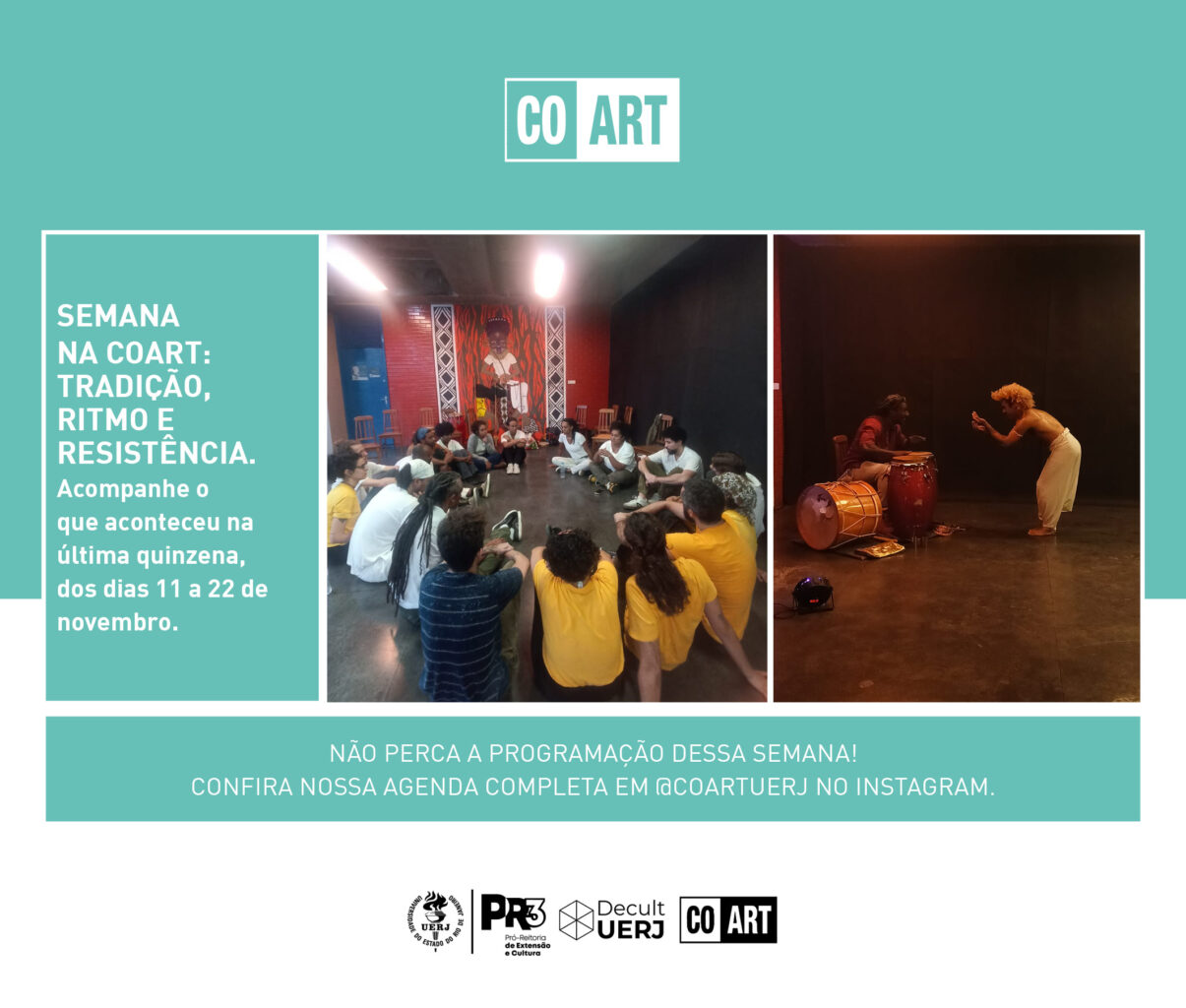 COART celebra arte, resistência e consciência negra em uma quinzena de eventos