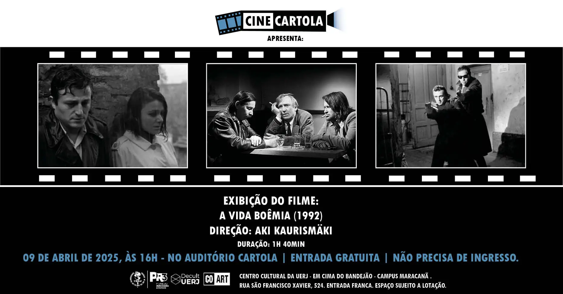 Cine Cartola exibe: A Vida Boêmia (1992)