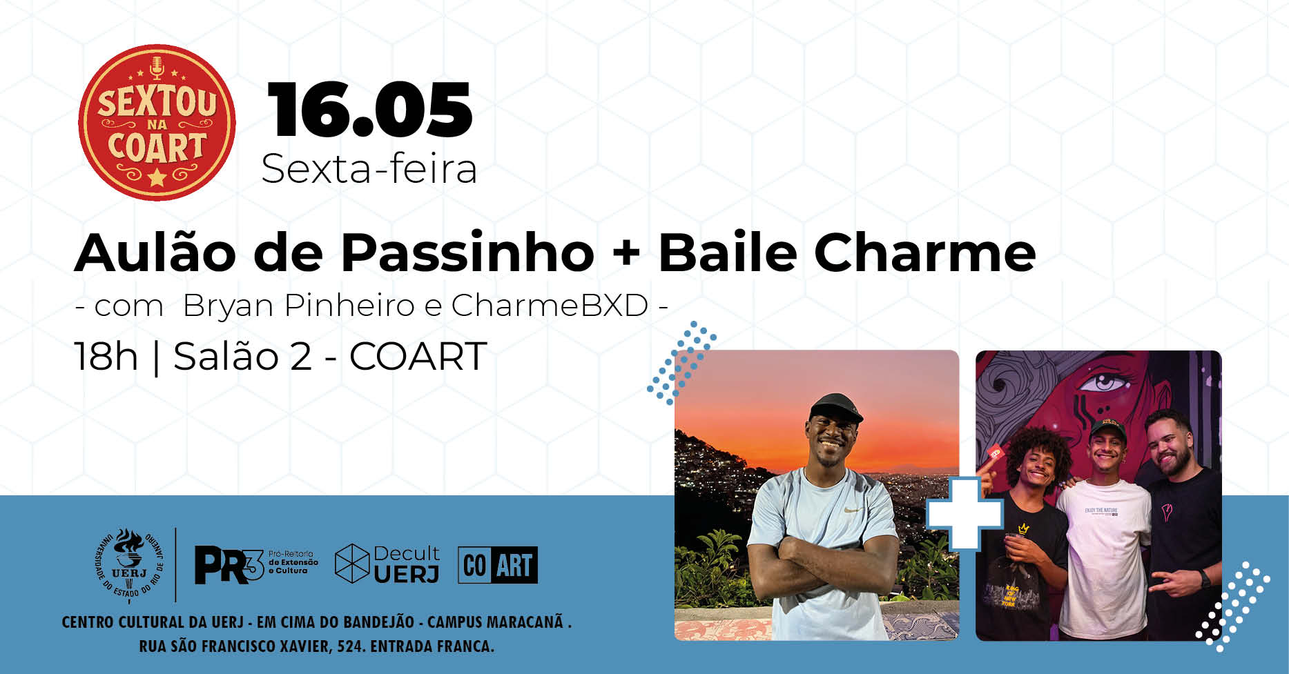Sextou na COART | Aulão de Passinho + Baile Charme