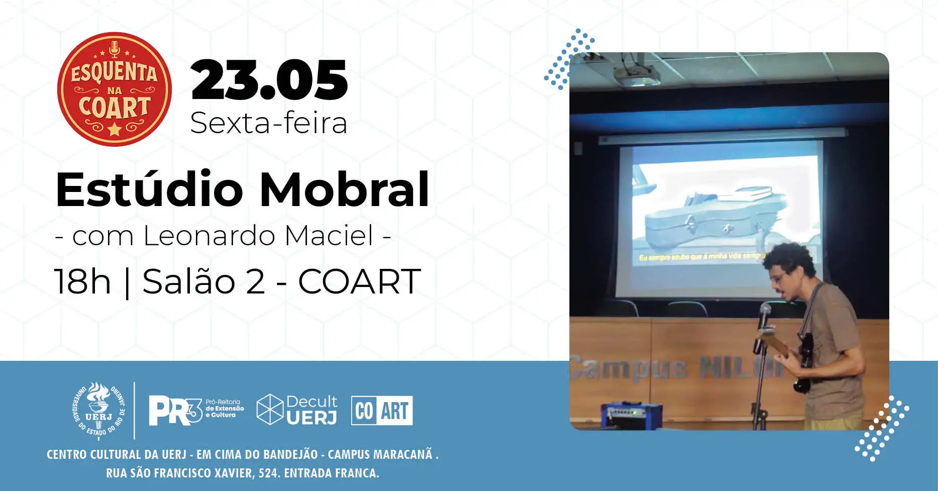 Esquenta na COART 23/05 - Estúdio Mobral, com Leonardo Maciel