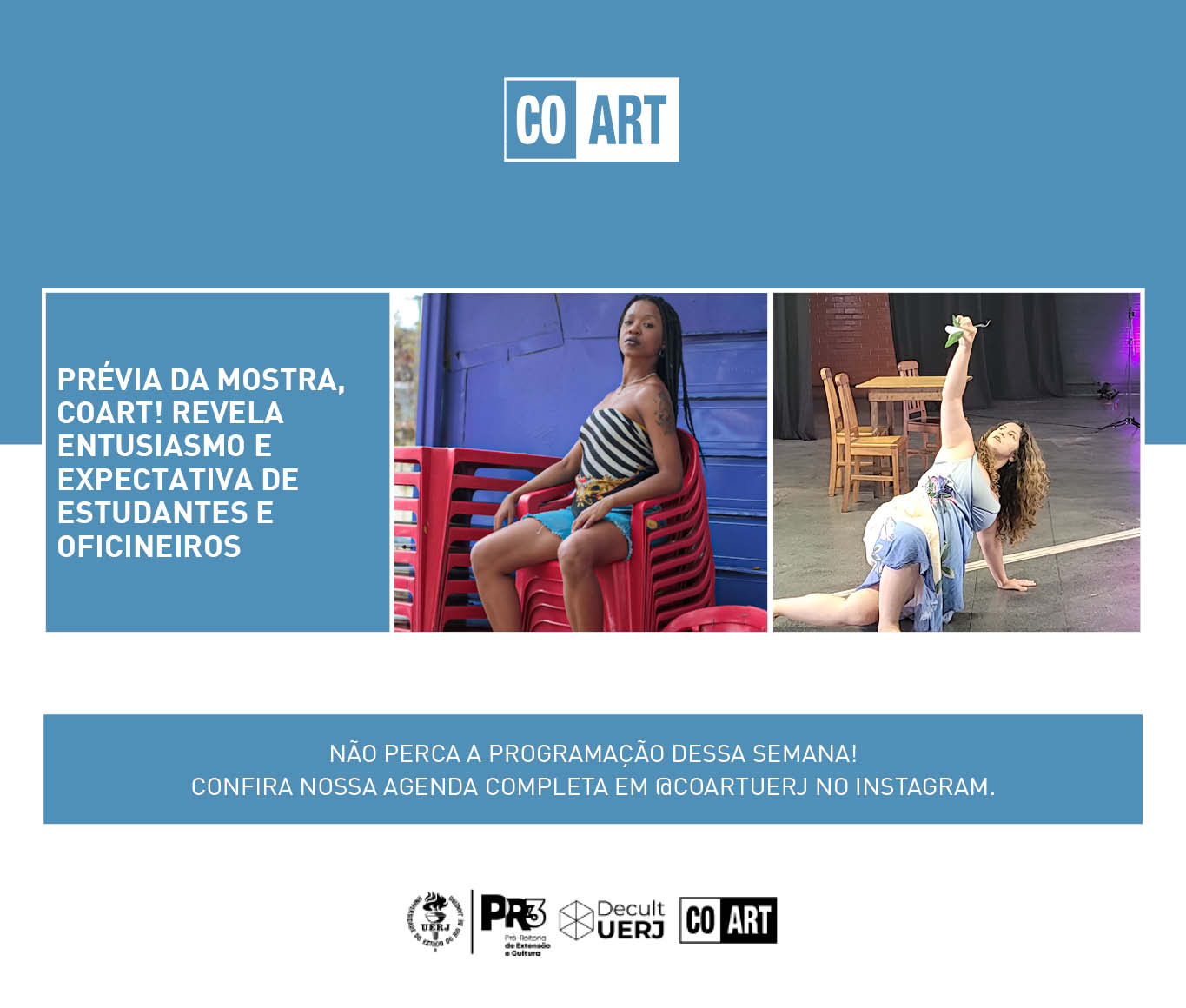 Prévia da Mostra, COART! revela entusiasmo e expectativa de estudantes e oficineiros