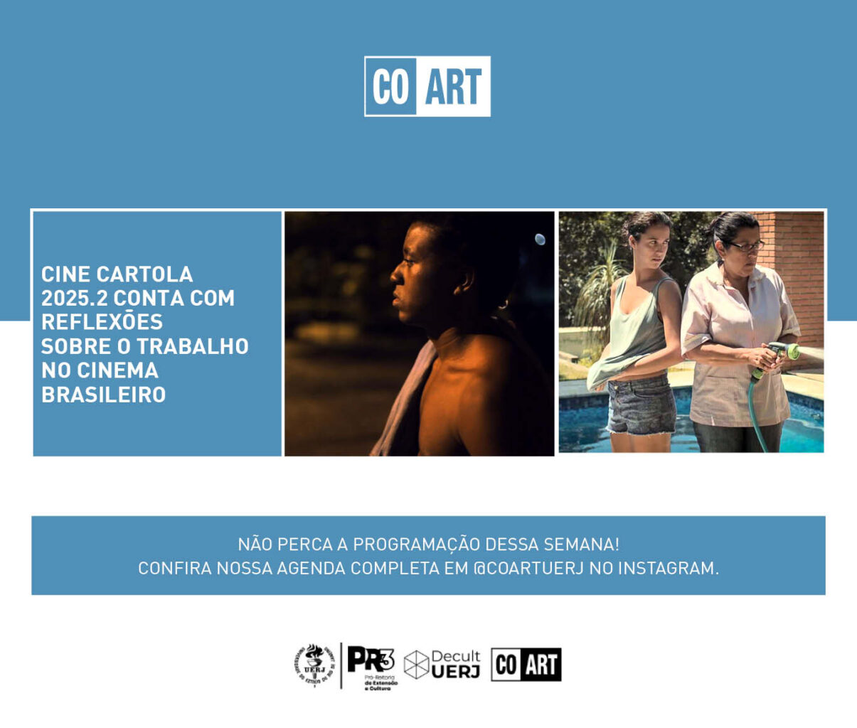 Cine Cartola 2025.2 conta com reflexões sobre o trabalho no cinema brasileiro